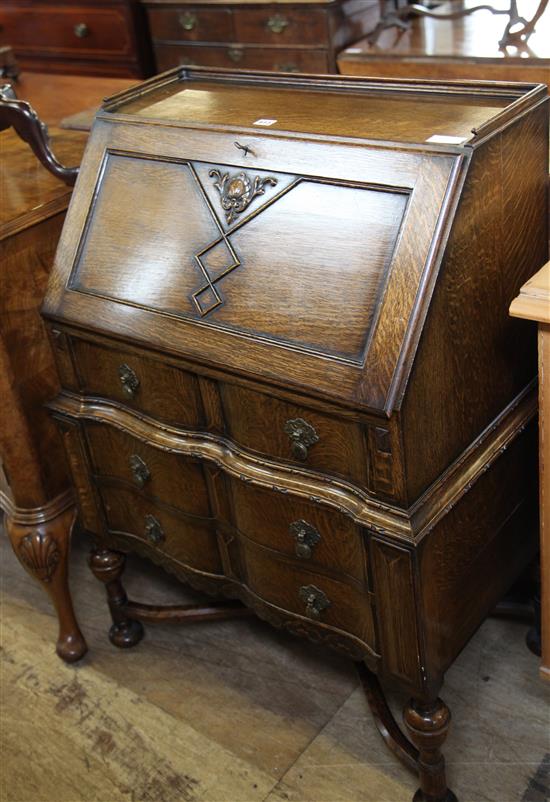 Oak bureau
